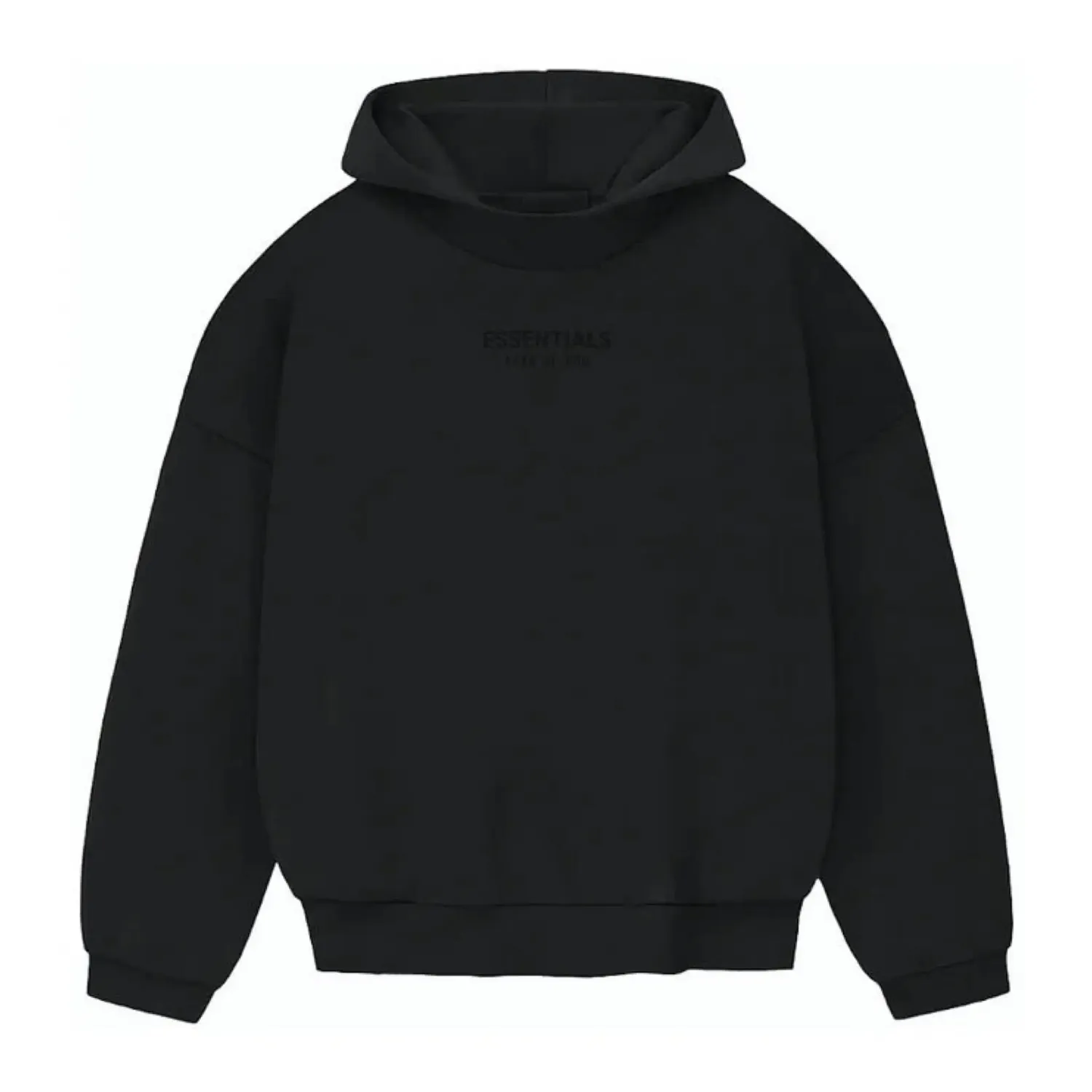 FEAR OF GOD ESSENTIALS FW23 JET BLACK HOODIE
