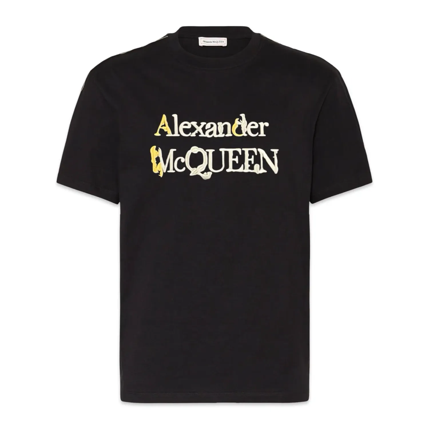 ALEXANDER MCQUEEN logo Black t-shirt