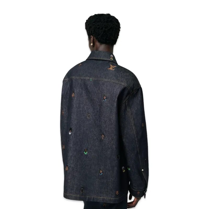 Louis Vuitton shirt Jeans Oversized Bordada