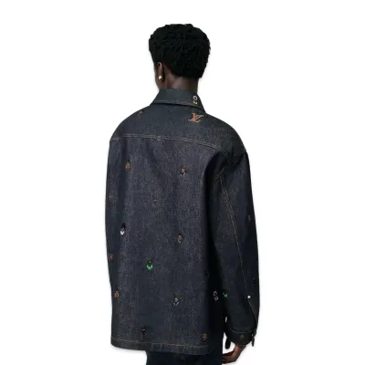 Louis Vuitton shirt Jeans Oversized Bordada