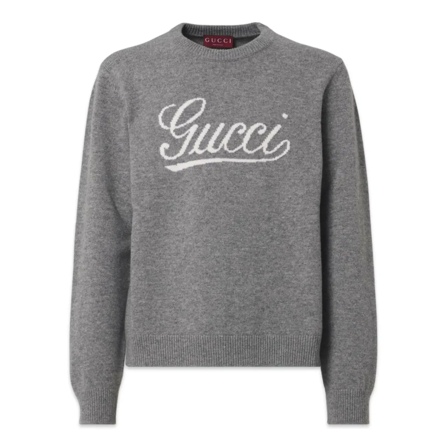Gucci Logo intarsia wool sweater