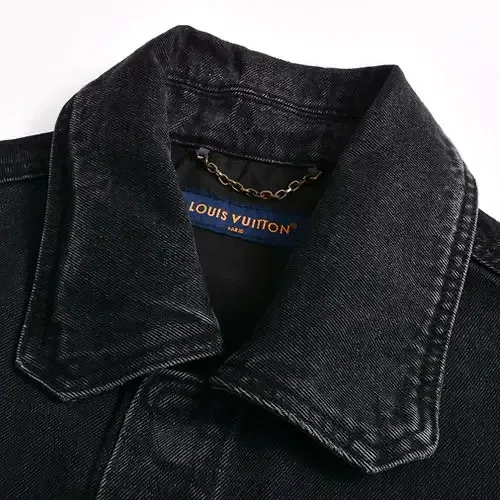 Louis Vuitton Short-Sleeved Denim Workwear Shirt Black