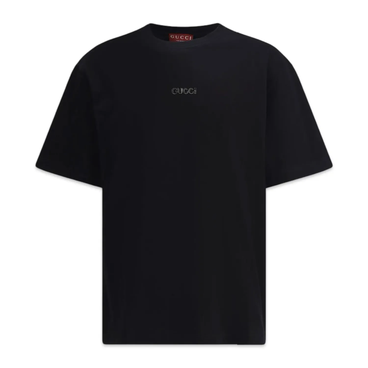 Gucci Cotton Jersey T-shirt with logo triple Black