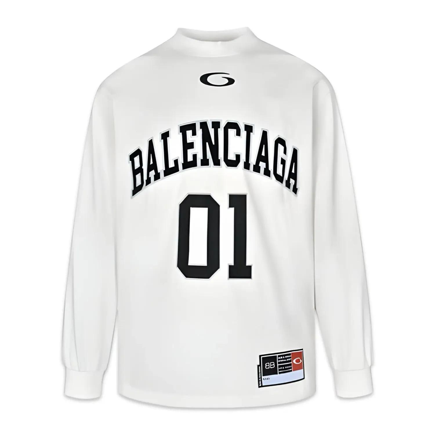 Balenciaga Basketball Long Sleeve T-Shirt White