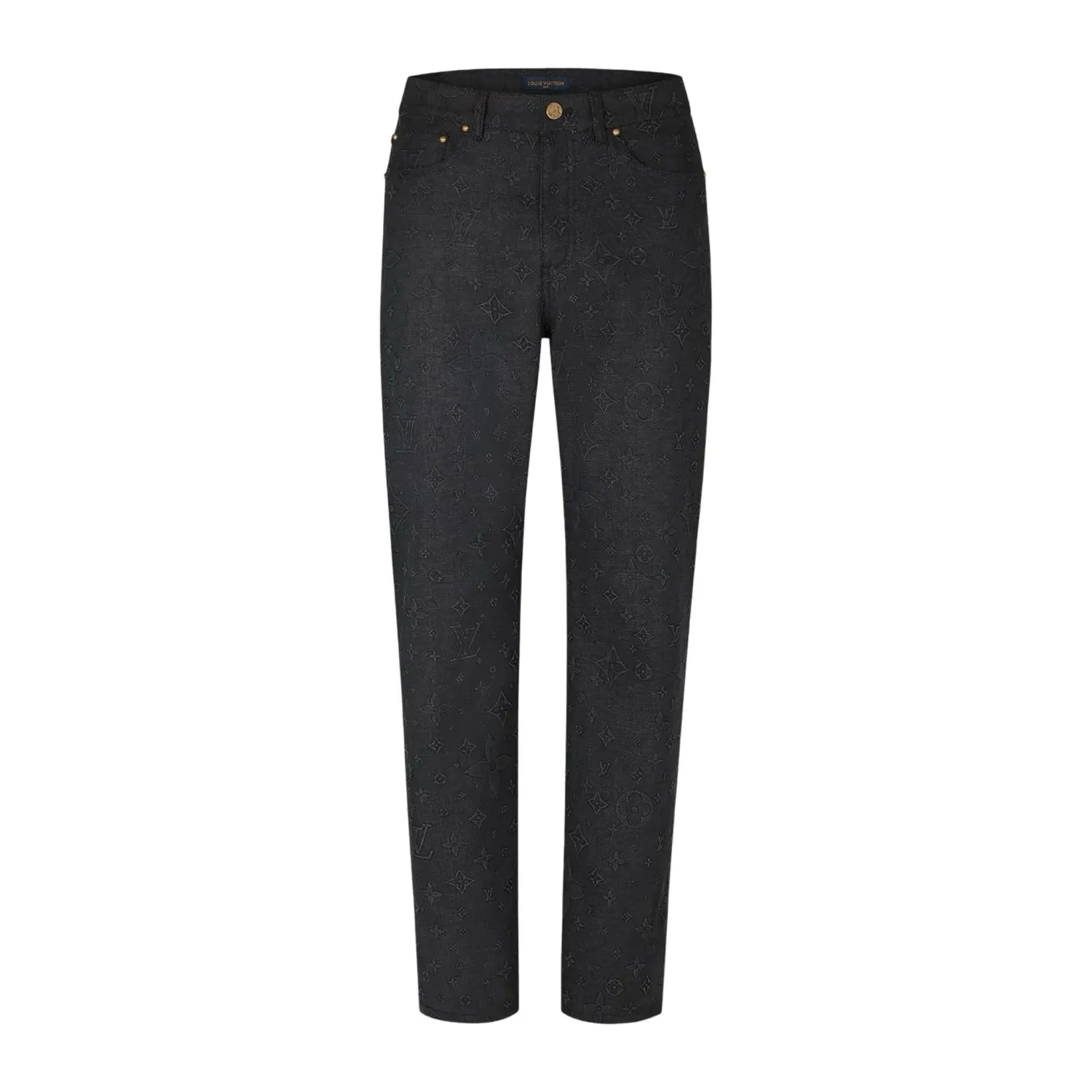 Louis Vuitton Lv top monogram jeans Black