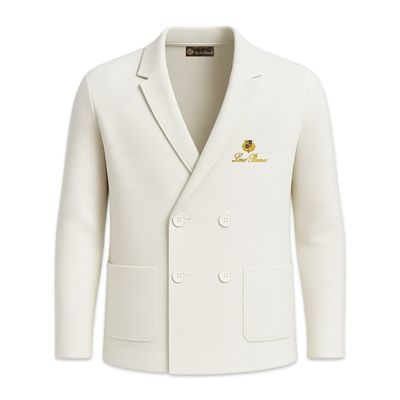 Loro Piana Double button knit jacket White