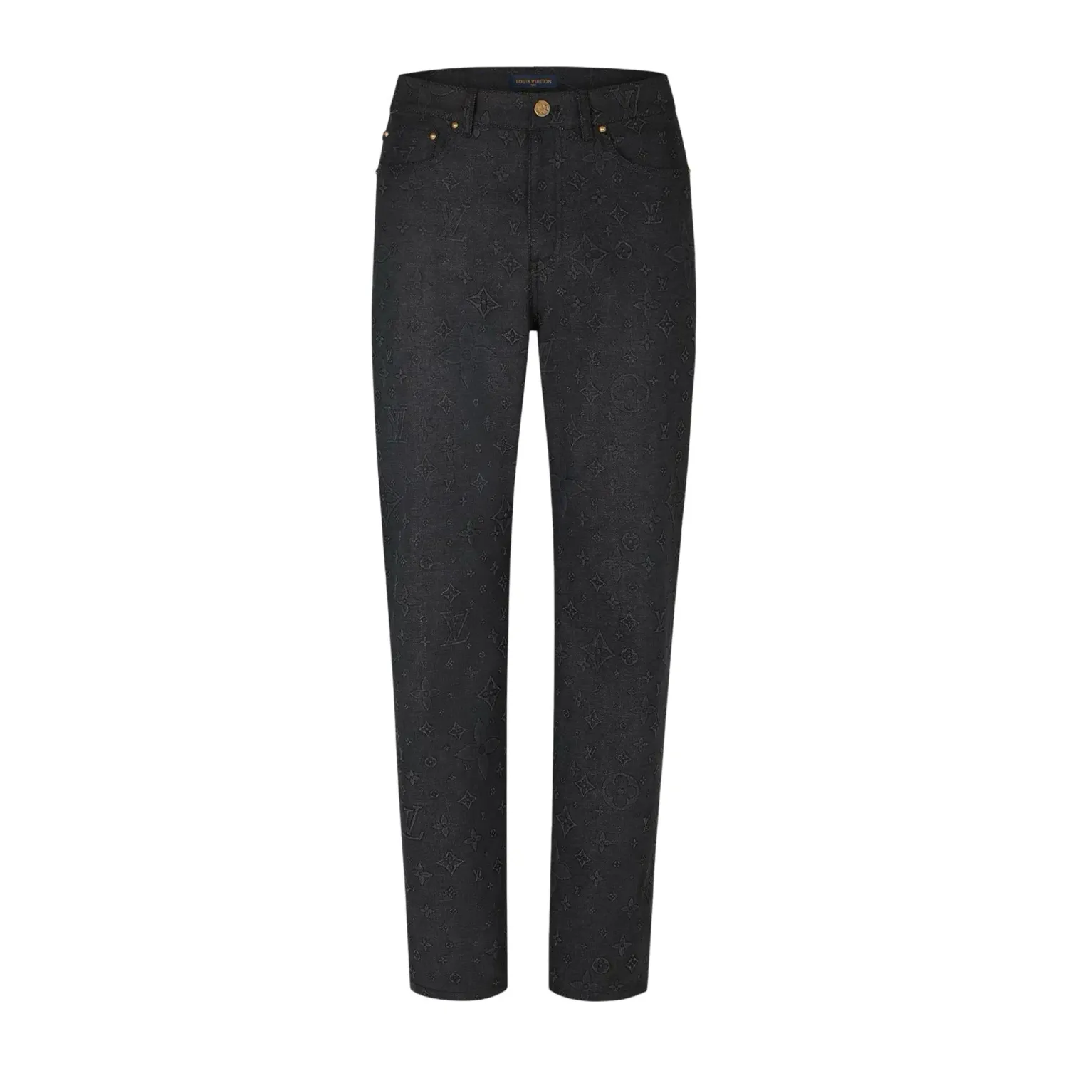 Louis Vuitton denim Slim fit monogram Black is Black