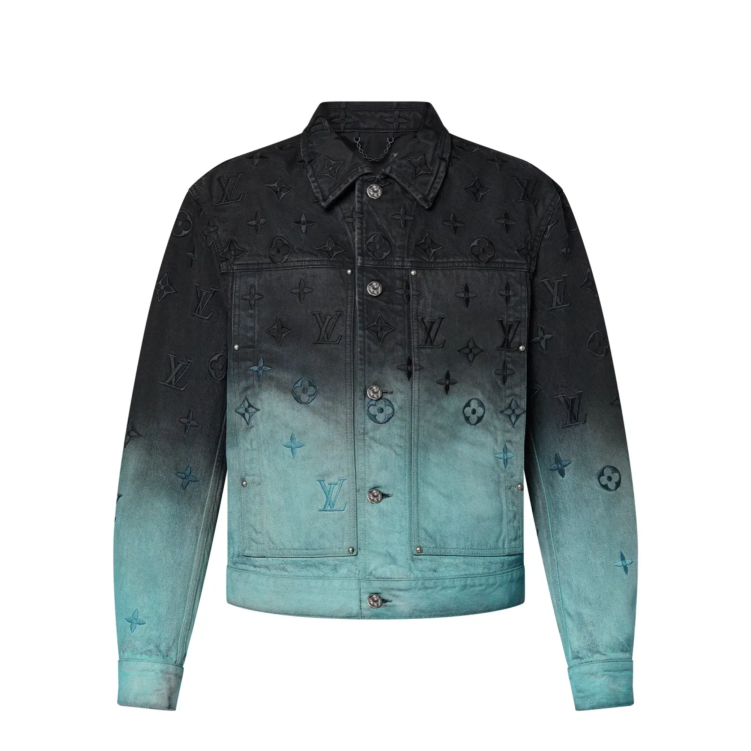 Louis Vuitton Embroidered Denim Jacket 'Light Blue'