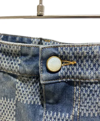 Louis Vuitton Calças de skate Damier Denim