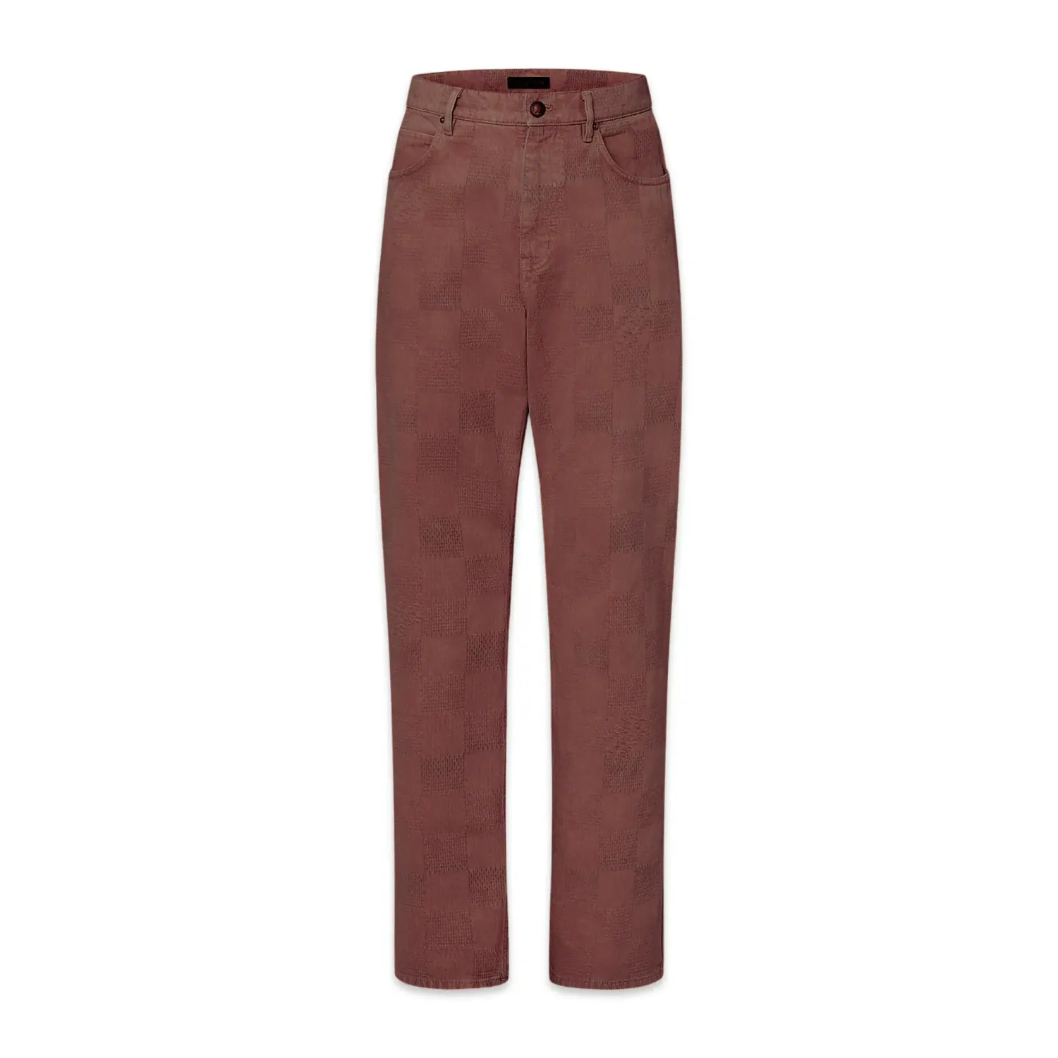 Louis Vuitton Calça Utilitária em Jeans Damier