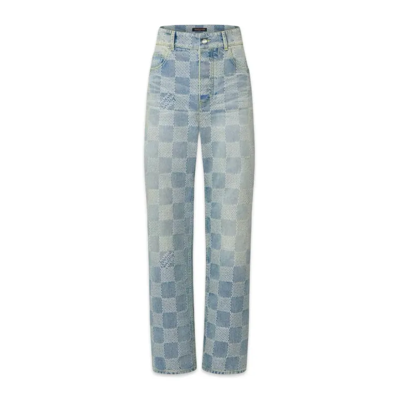 Louis Vuitton Calças de skate Damier Denim