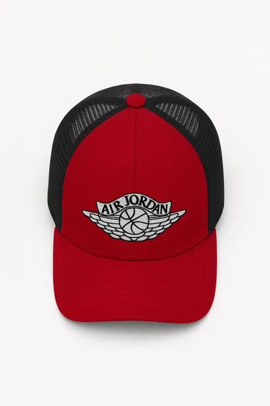 Air Jordan Wings hat trucker Red &amp; Black