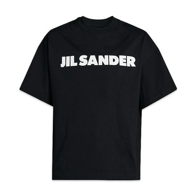 JIL SANDER LOGO T-shirt Black & white