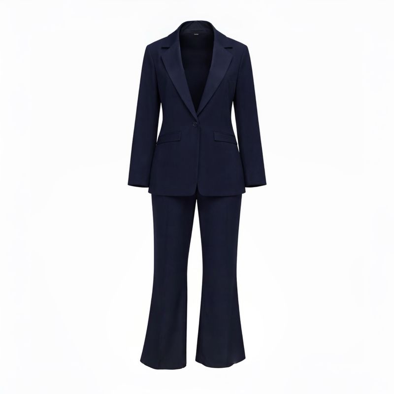 Fato Feminino Elegance Blue Marine Tailored Suit WMNS Fato Feminino Elegance Blue Marine Tailored Suit WMNS