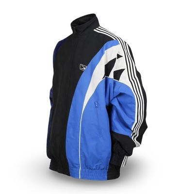 Balenciaga Split Tracksuit Jacket em preto, azul e branco