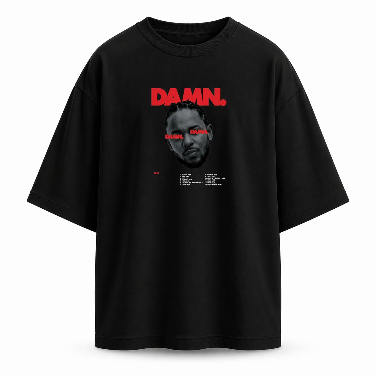 Kendrick Lamar T-Shirt DAMN. Oversized — Black Edition