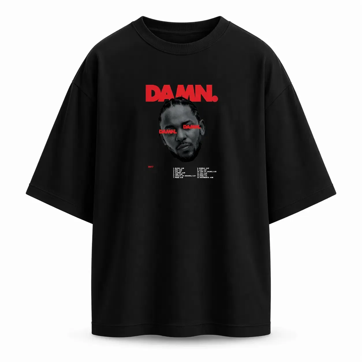 Kendrick Lamar T-Shirt DAMN. Oversized — Black Edition