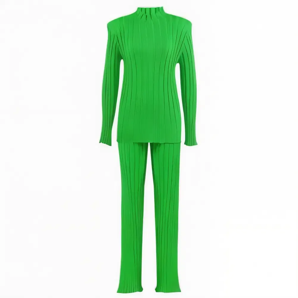 Fato Premium Knit Verde Esculpido