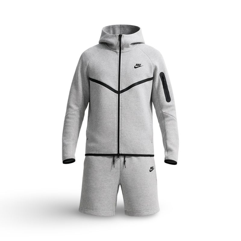 Nike Tech Fleece Premium Fato Cinza Nike Tech Fleece Premium Fato Cinza