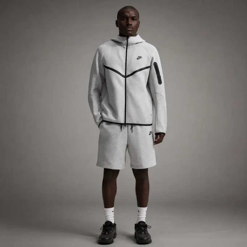 Nike Tech Fleece Premium Fato Cinza