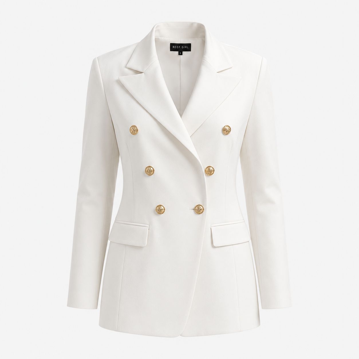 TBS Blazer Branco com Botões Dourados