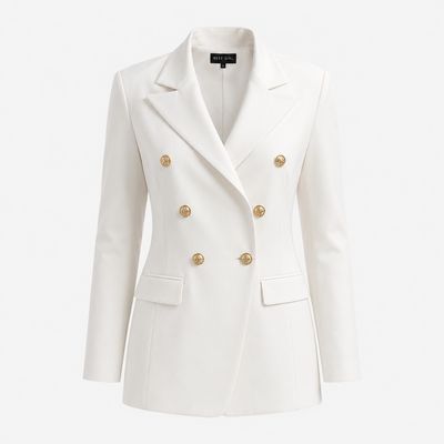 TBS Blazer Branco com Botões Dourados