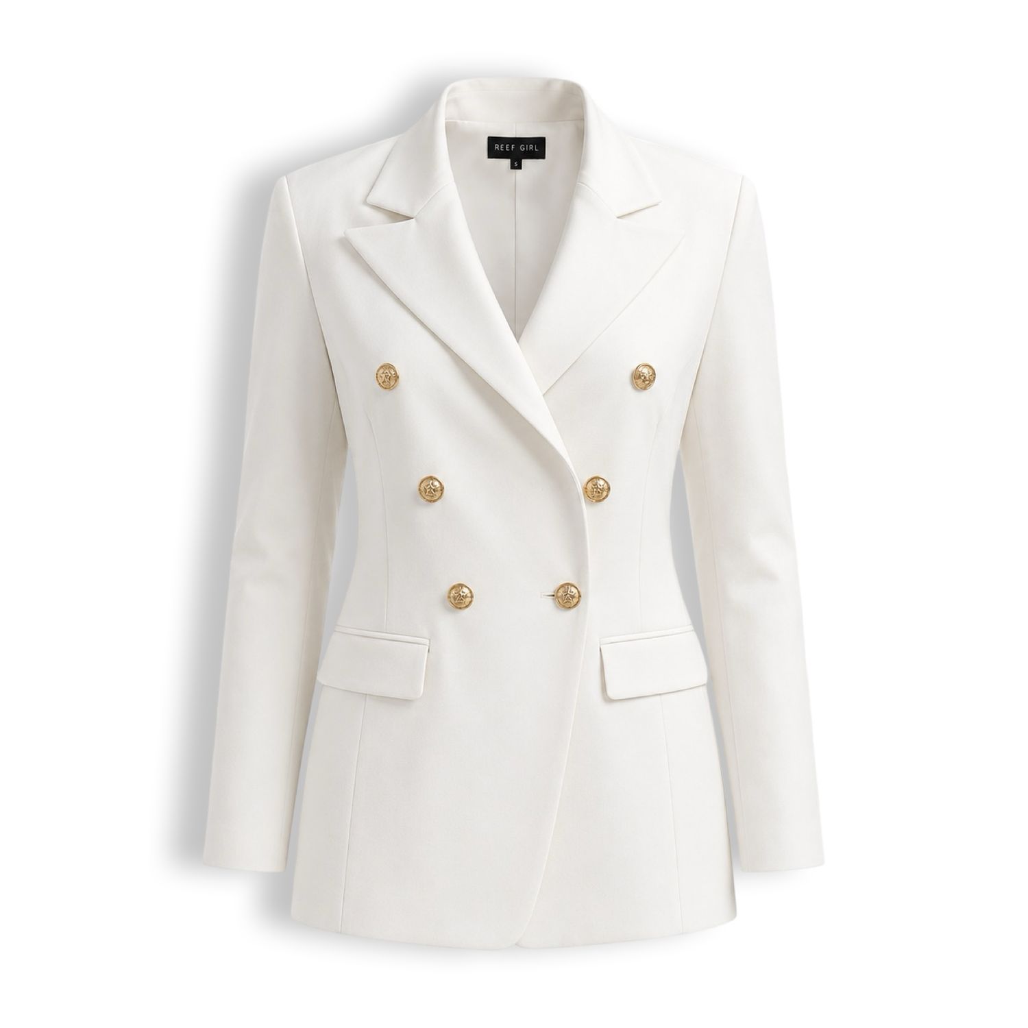 TBS Blazer Branco com Botões Dourados