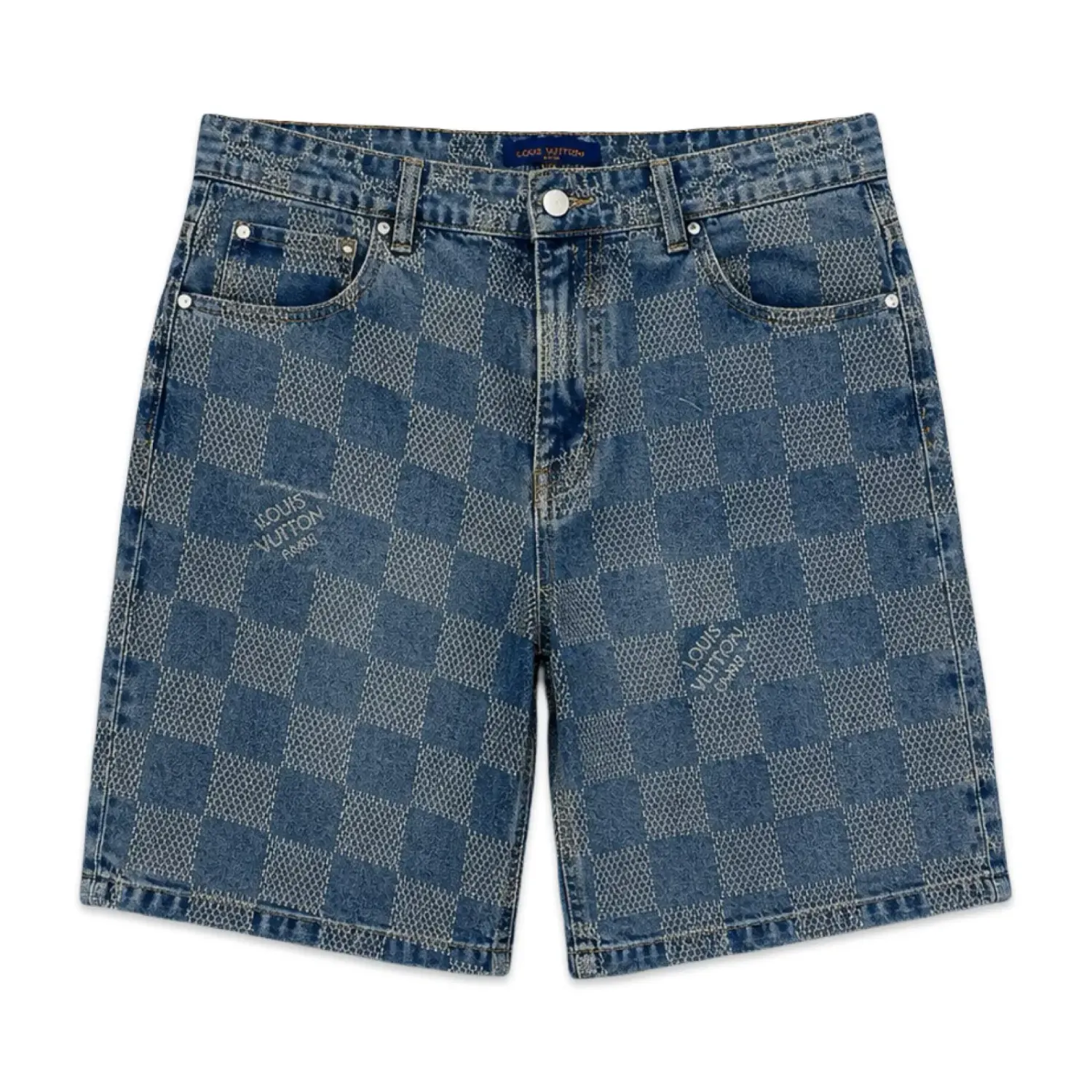 Louis Vuitton Calção de skate Damier Denim