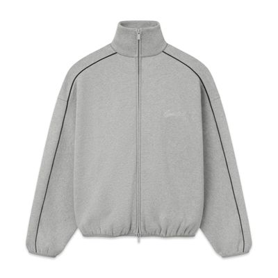 Fear of God Essentials Modern Fit Fleece Track Jacket cinza