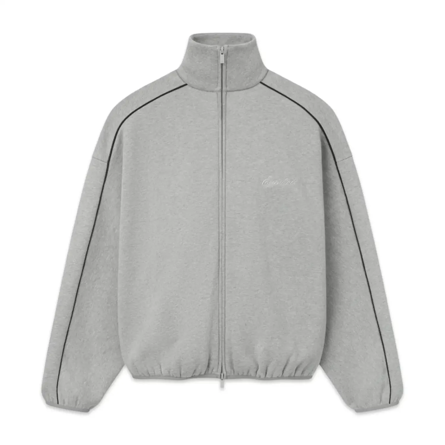 Fear of God Essentials Modern Fit Fleece Track Jacket cinza