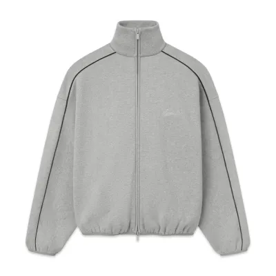 Fear of God Essentials Modern Fit Fleece Track Jacket cinza