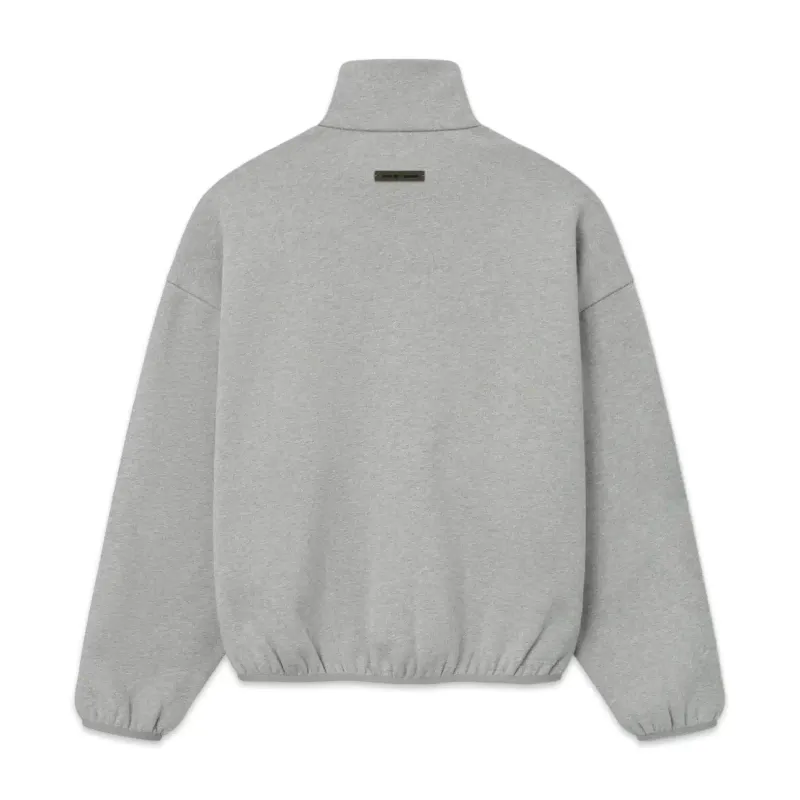 Fear of God Essentials Modern Fit Fleece Track Jacket cinza