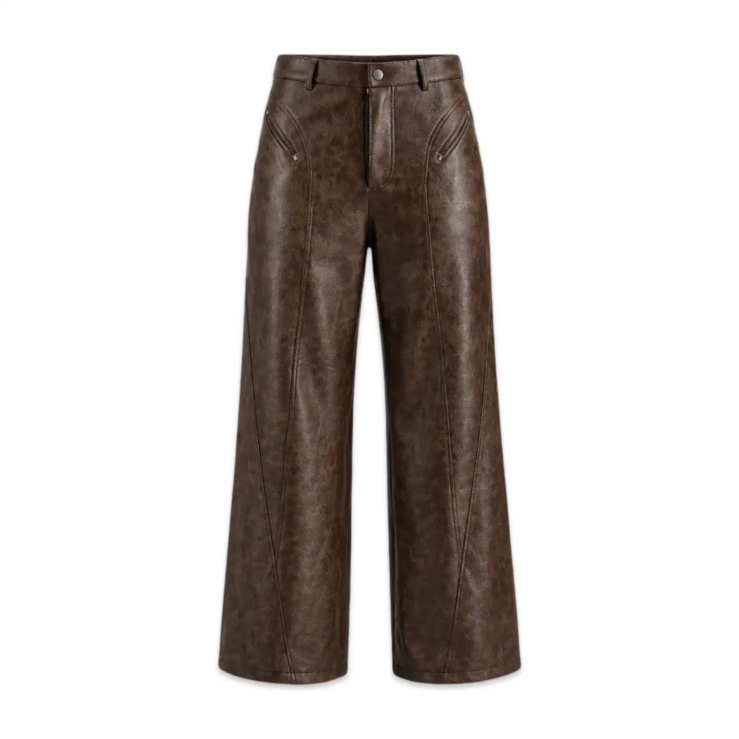 TBS Calça Pantalona Terra Veste – Couro Chocolate