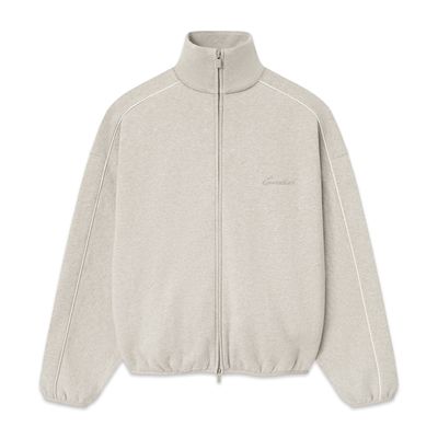 Fear of God Essentials Modern Fit Fleece Track Jacket Timber 