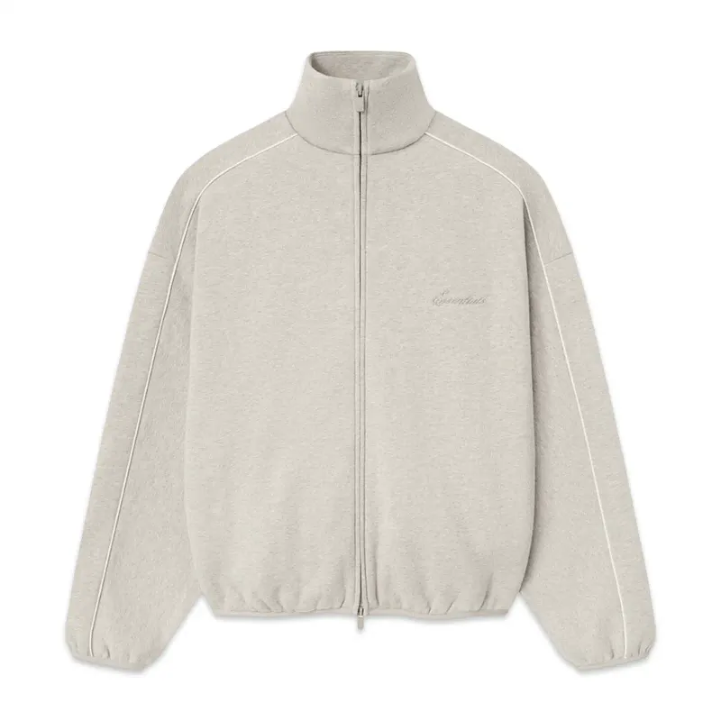 Fear of God Essentials Modern Fit Fleece Track Jacket Timber