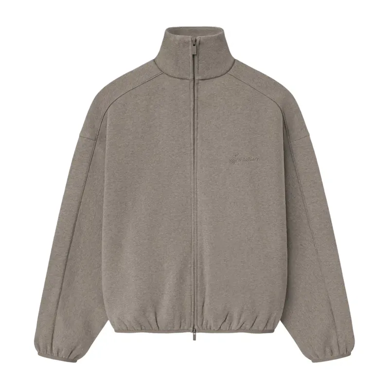 Fear of God Essentials Modern Fit Fleece Track Jacket Dune