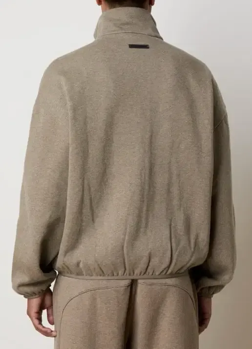 Fear of God Essentials Modern Fit Fleece Track Jacket Dune