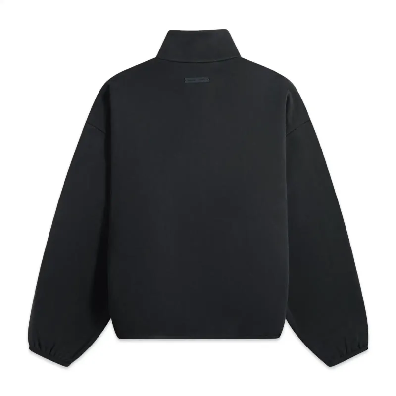 Fear of God Essentials Modern Fit Fleece Track Jacket Black