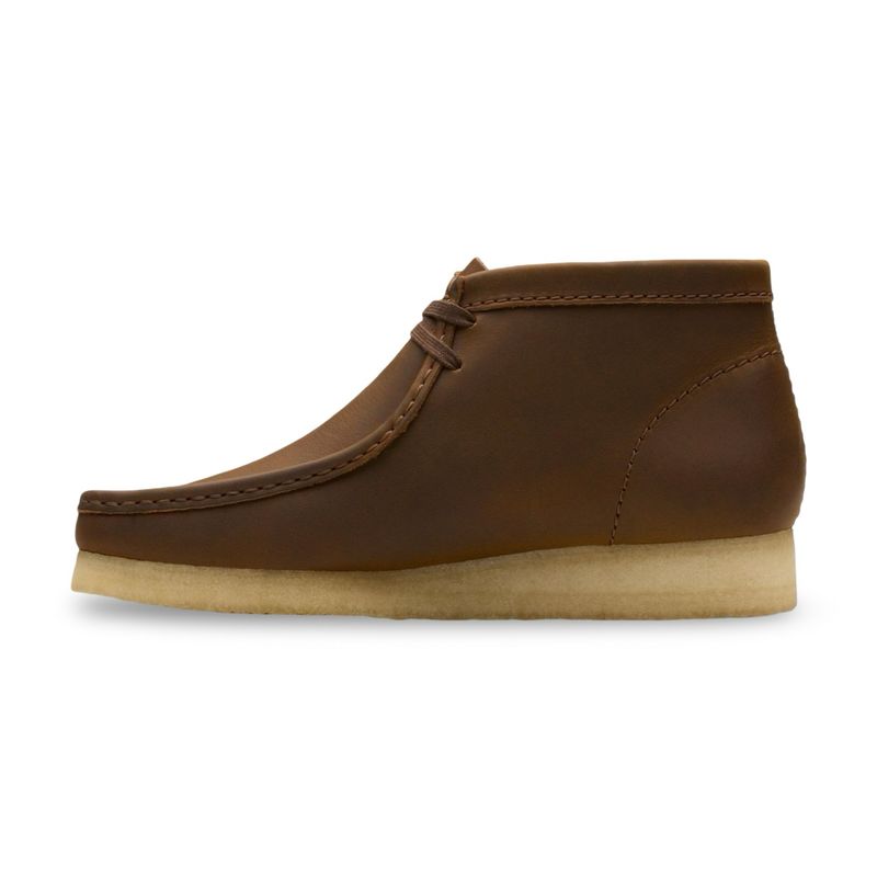 Clarks Originals Wallabee Boot Beeswax Leather – Castanho