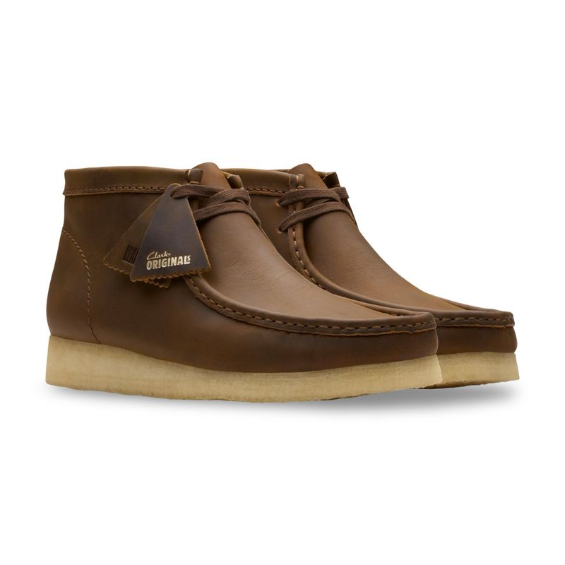 Clarks Originals Wallabee Boot Beeswax Leather – Castanho