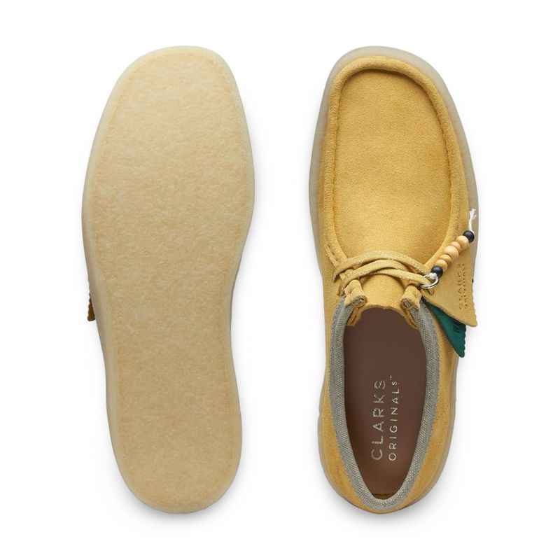 Clarks Originals Wallabee Cup Suede Mustard – Amarelo