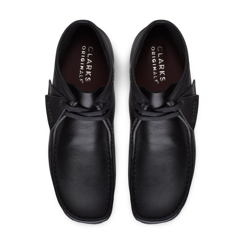 Clarks Originals Wallabee Boot Beeswax Leather – Preto
