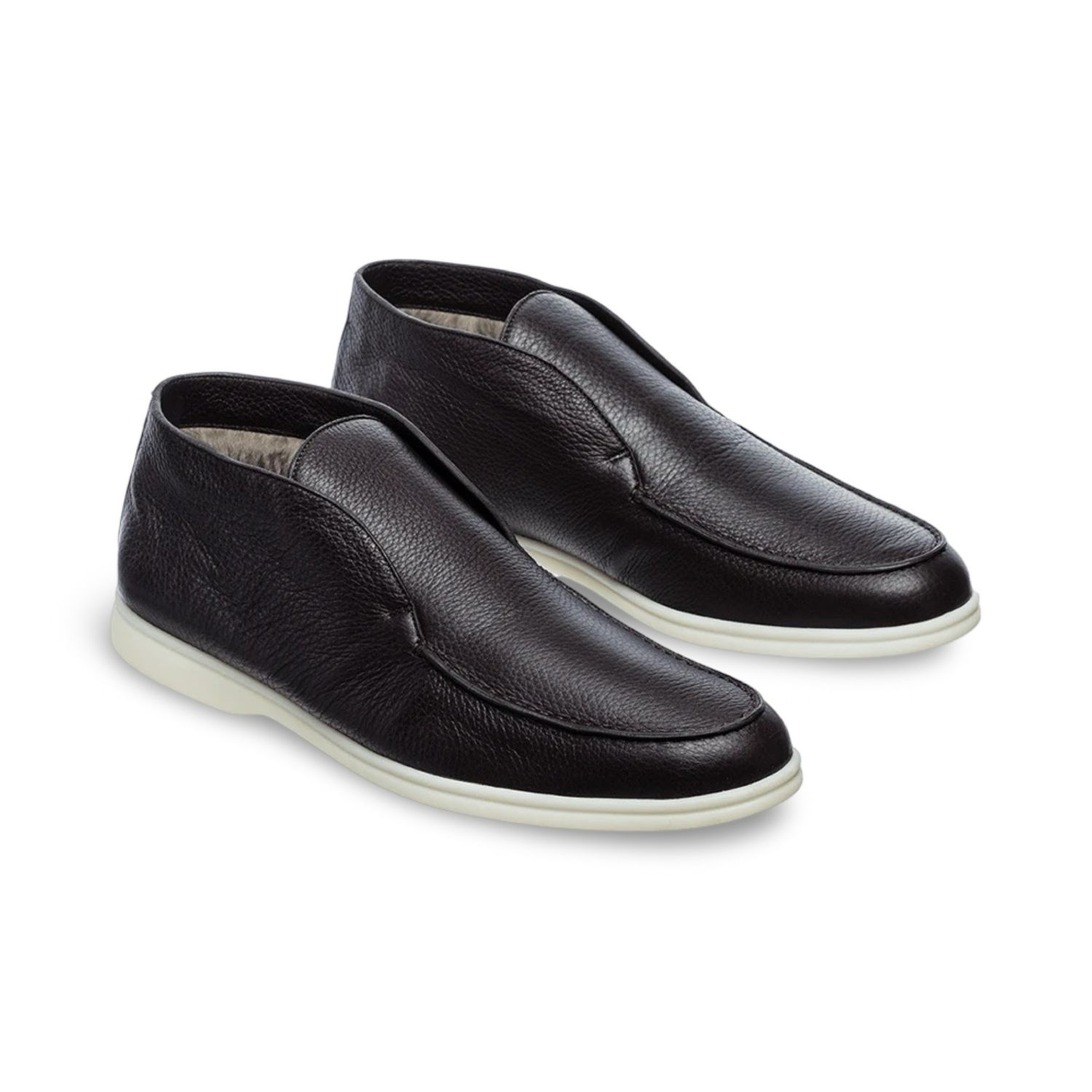 Loro Piana Open Walk Leather Black