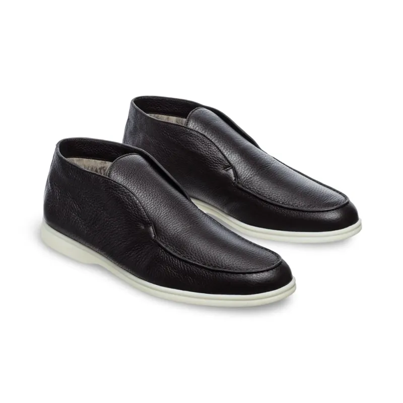 Loro Piana Open Walk Leather Black