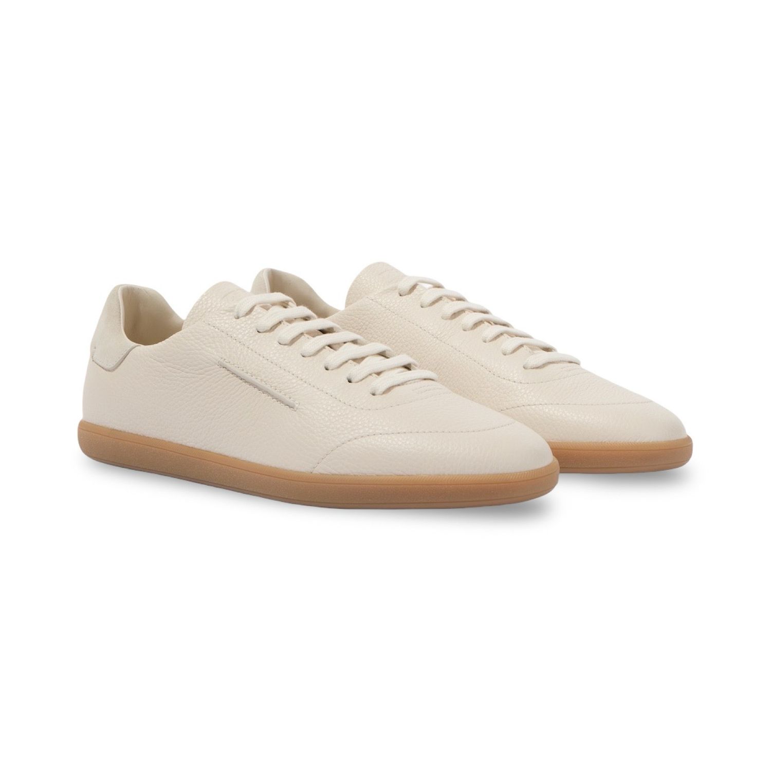 Zegna Secchiello Grain Leather Off White / Gum