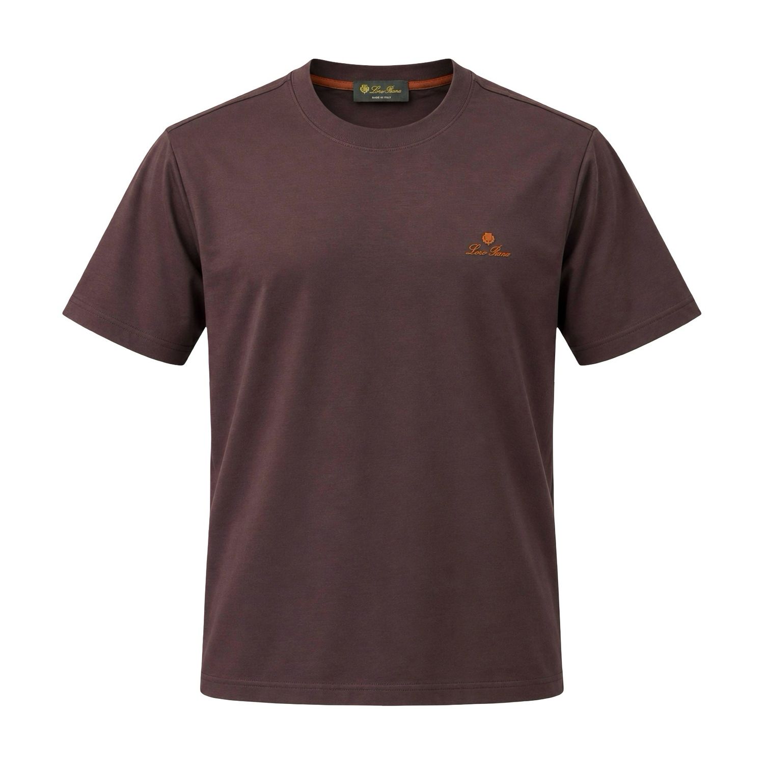 Loro Piana T-shirt Smooth Jersey Dark Brown 