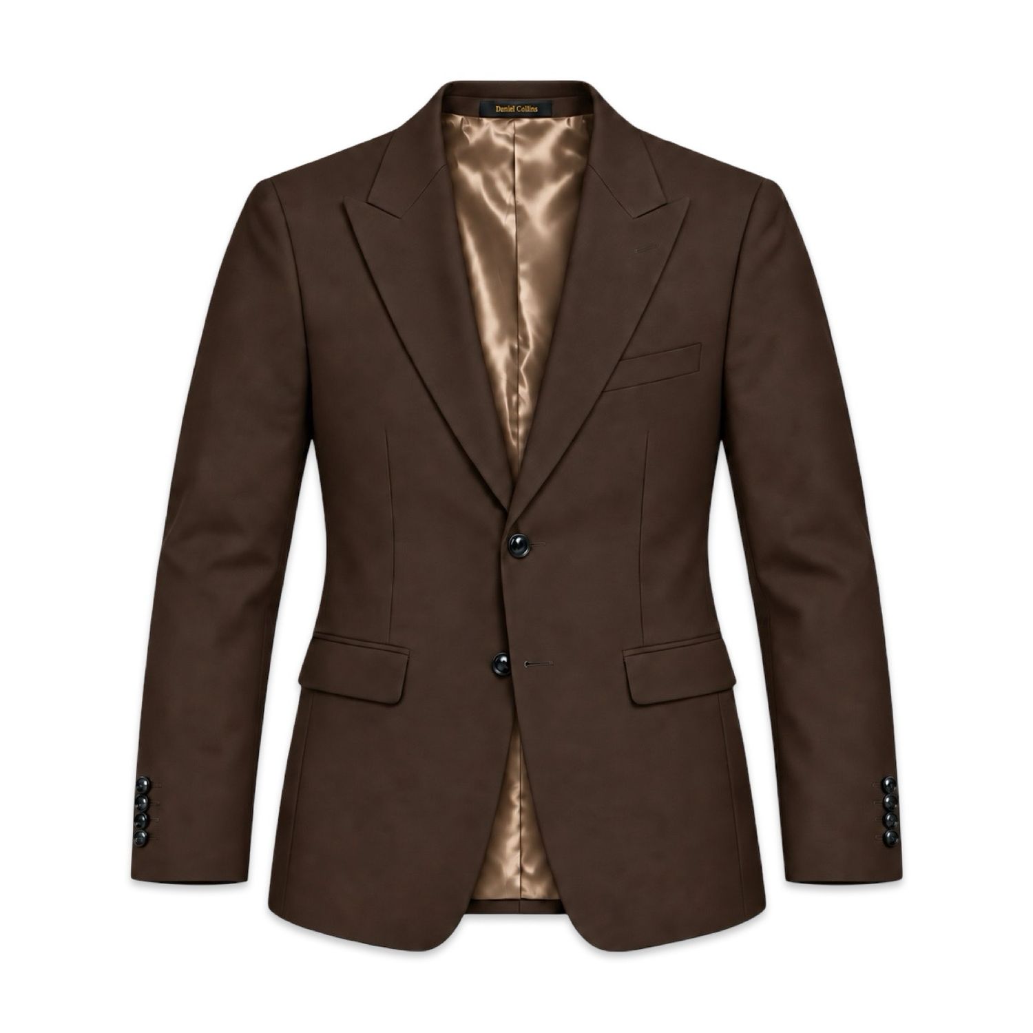 Daniel Collins 3-Piece Suit Dark Brown