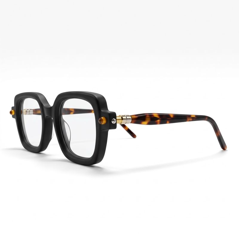 Kuboraum Mask P4 — Óculos em Acetato Preto