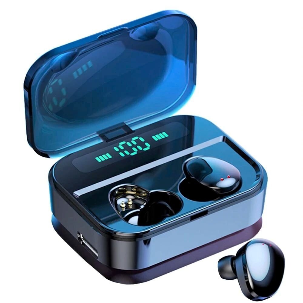 CX7 Bluetooth 5.0 Wireless Waterproof Stereo Earbuds with 2200mah Power Bank