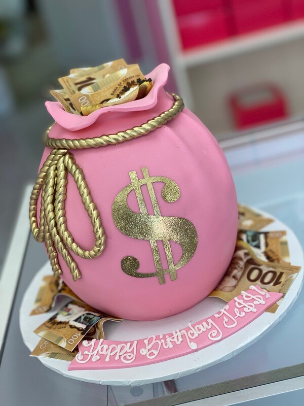 Money Bag Cake
